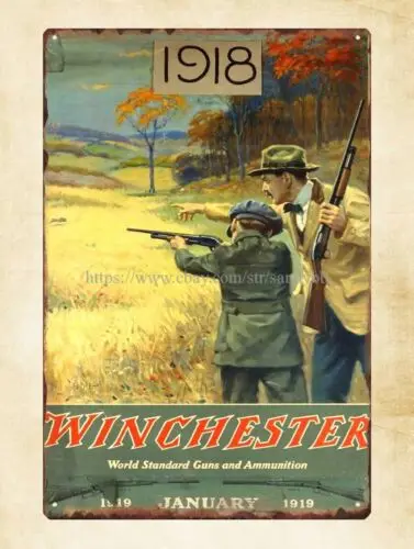 master bedroom designs Winchester rifles shotguns hunting son dad metal tin sign sign