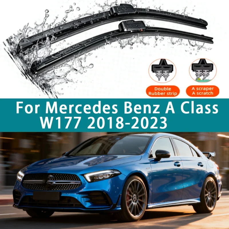 

LHD Front Wiper Blades For Mercedes Benz A Class W177 2018-2023 Windshield 24"19" Accessories 35 45 AMG 180 200 220 250