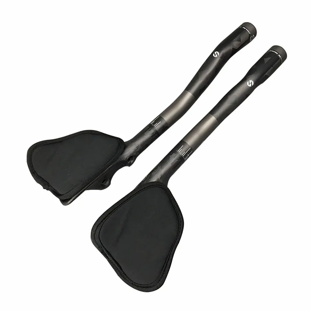 TOSEEK ماتي الكربون TT المقود الترياتلون الوقت المحاكمة الراحة الاسترخاء بار ينتهي الدراجة الجبلية الدراجات الطريق دراجة أجزاء 400/420/440 مللي متر #6