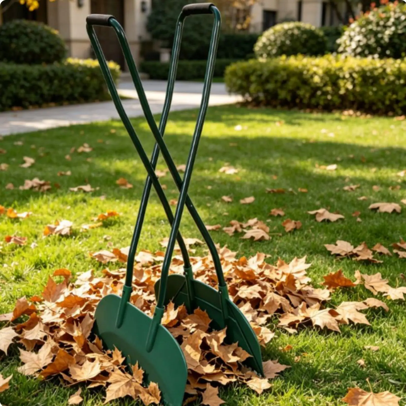 Scissor Action Leaf Collector Grabber Long Handle Lawn Tool for Quick and Comfortable Yard Cleanup