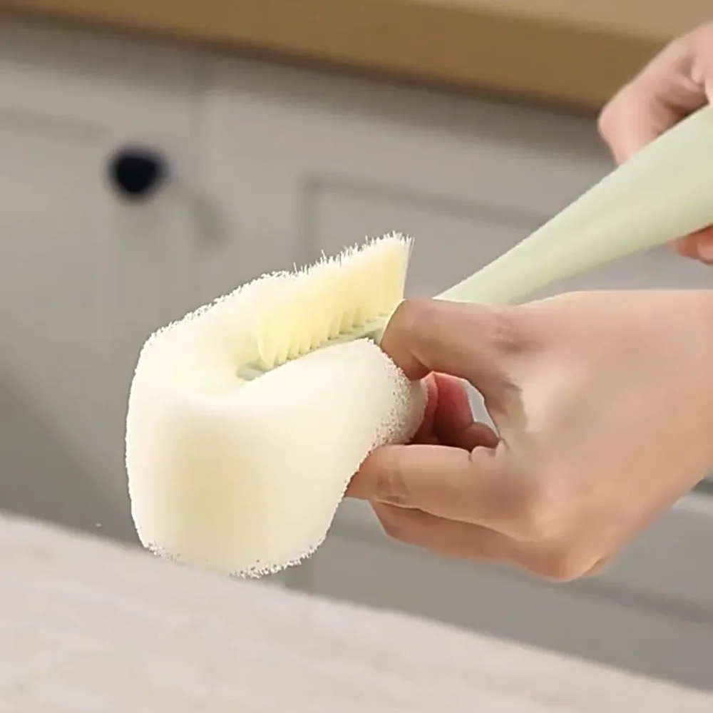 

Многофункциональный инструмент для мытья посуды 5-в-1: удобная силиконовая щетка для бутылок с длинной ручкой, очиститель для бутылок с водой, вращение на 360 градусов