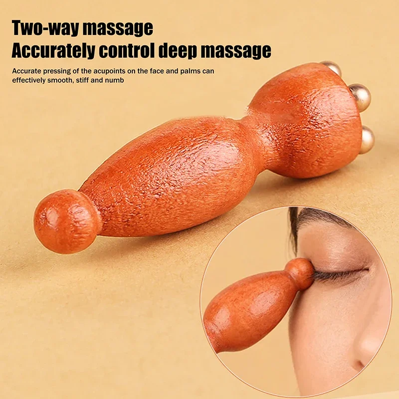 

Lotus Seedpod Shape Massager Facial Physiotherapy Tool Sandalwood Face Eye Massage Tools Gua Sha Face Skin Care Massage Sticks
