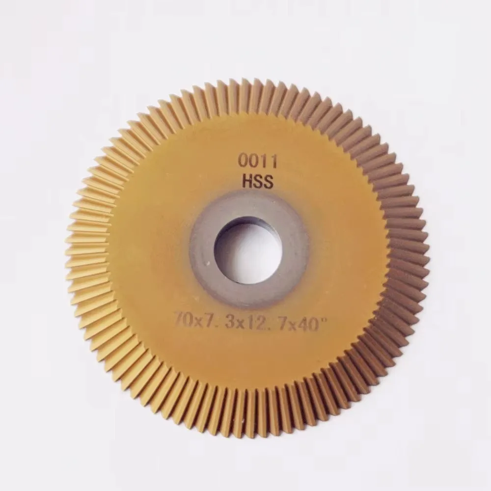 2026 0011B Double Sided Milling Cutter 12.7mm Hole HSS Angular Cutter Key Cutting Machines Replacement 70x7.3x12.7 [one Piece]