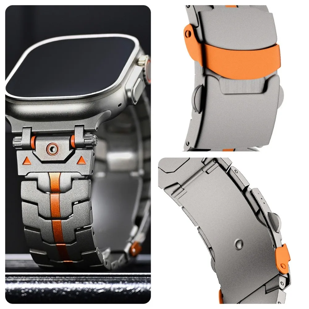 Luxury metal strap Compatible for Apple Watch ultra3 49mm 46mm 45mm 44mm 41mm 40mm 42mm 38mm for Iwatch 11 10 9 8 7 6 5 4 SE 2 3