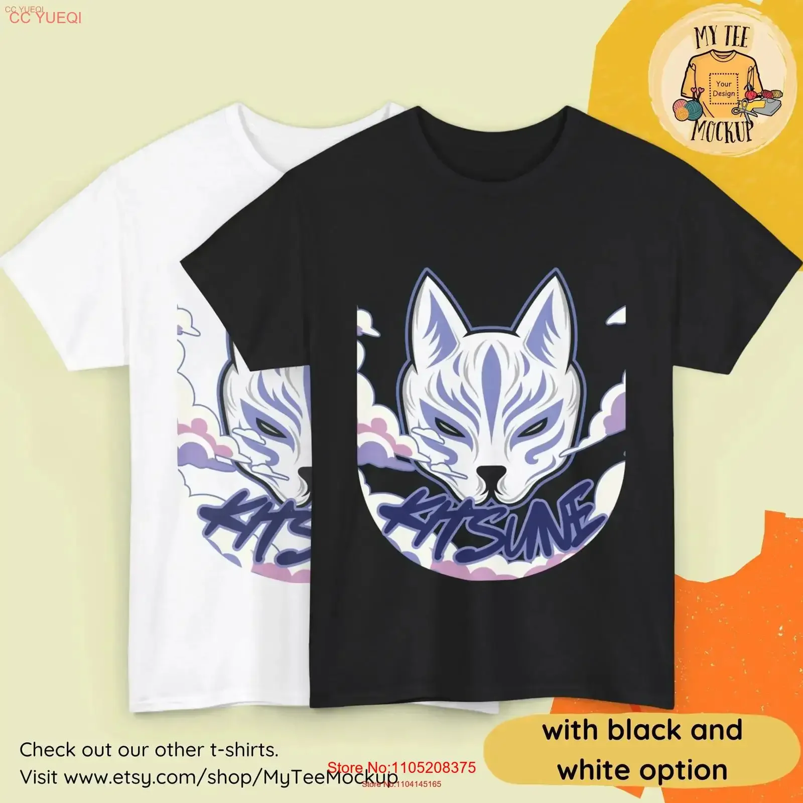 

Kitsune Mask T Shirt Japanese Fox Spirit Unique Design Stylish Anime Apparel Relaxed Wear vintage Washed Slightly Soft Casual
