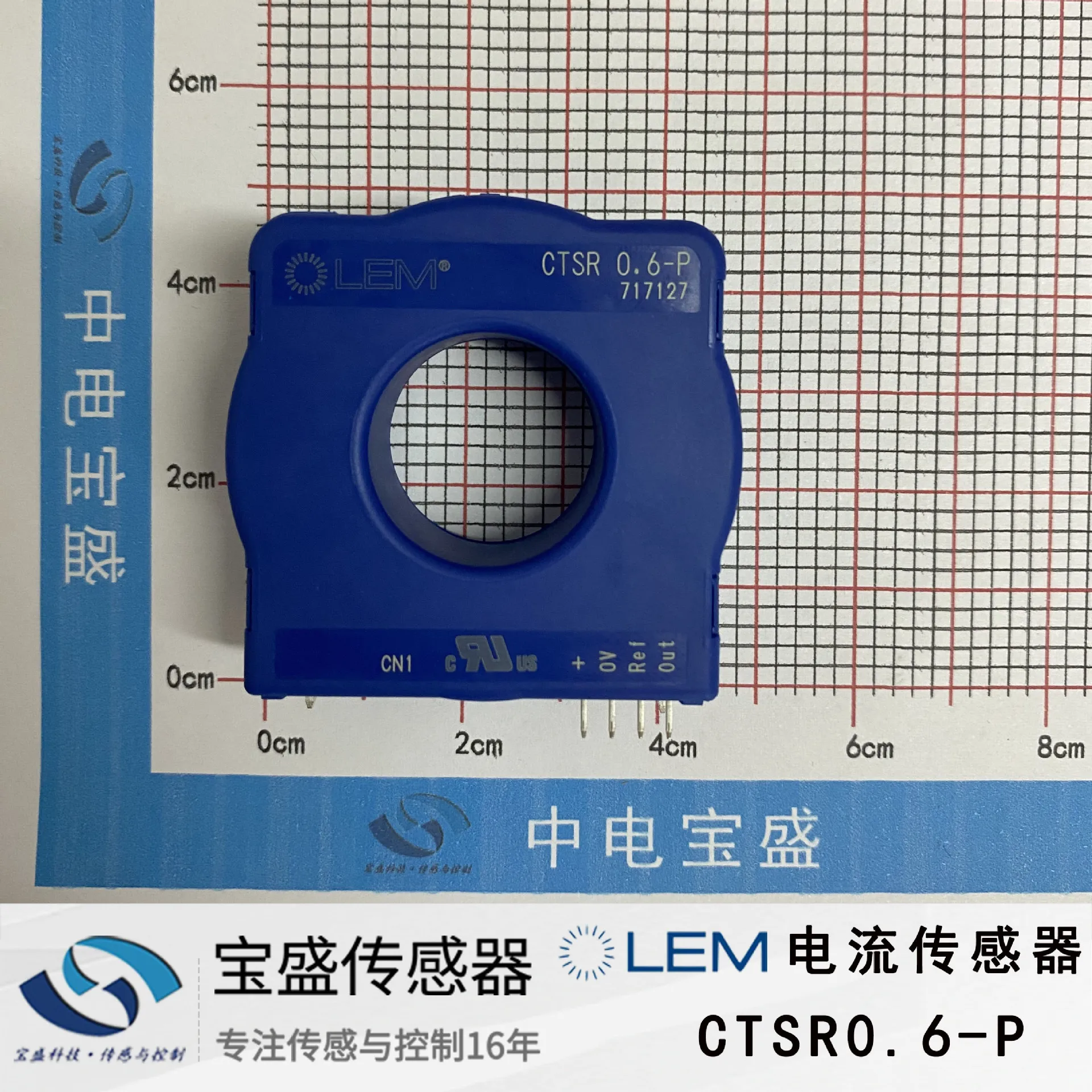 

2025 CTSR0.6-P LEM, current sensor, Hall effect transformer, rated current 0.6A