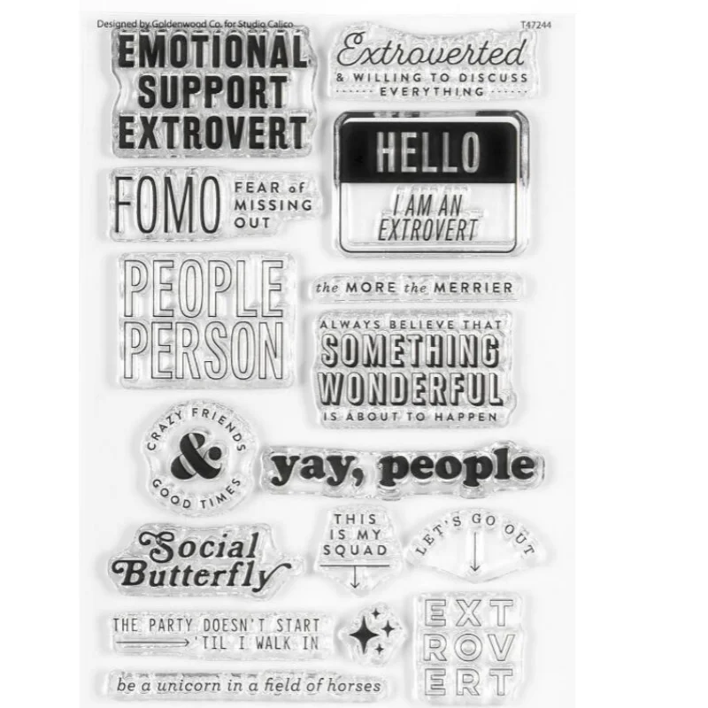 English  Clear Stamp For DIY Scrapbooking Card Making  A8009