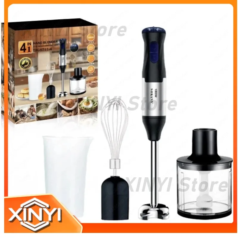 Electric Egg Beater for European Standard Household Use Handheld Cream Beater 4-Piece Set