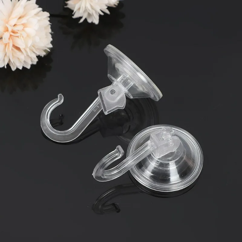 1-20pcs Transparent Suction Cup Hook Removable Vacuum Wall Bags Towel Hanging Hanger Kitchen Bathroom Window Glass Sucker Hooks view 2