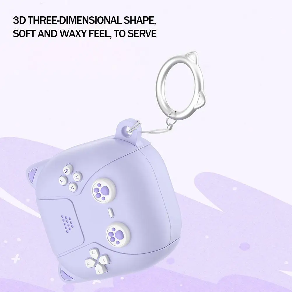 Case Cover For Samsung Galaxy Buds FE/Buds2 Pro /Buds2 /Buds Live Silicone 3D Protective Case With 2 Hooks Earphone Accessories image 4
