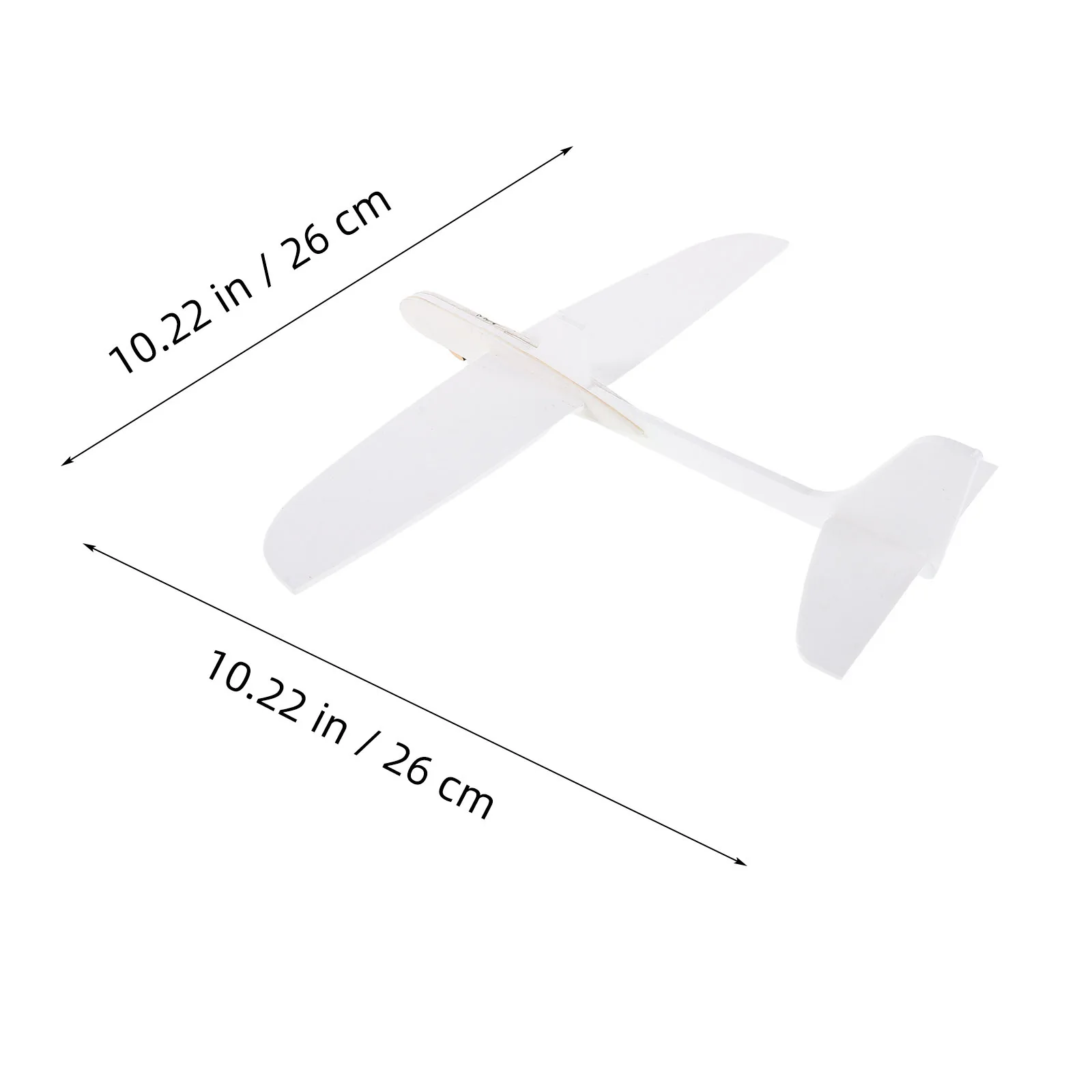 White Foam Airplane Paintable DIY Glider Plane Outdoor Flying for Creative Fun Airplane Flying Toys Foam Gliders Planes Toys