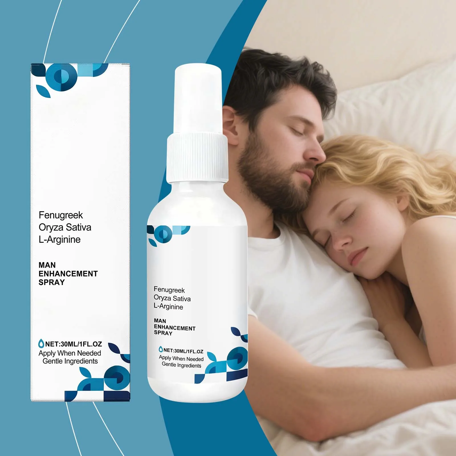 Spray de cuidado masculino – fórmula suave não irritante, nutre e protege o corpo, pele confortável durante todo o dia, spray de vitalidade jovem diária