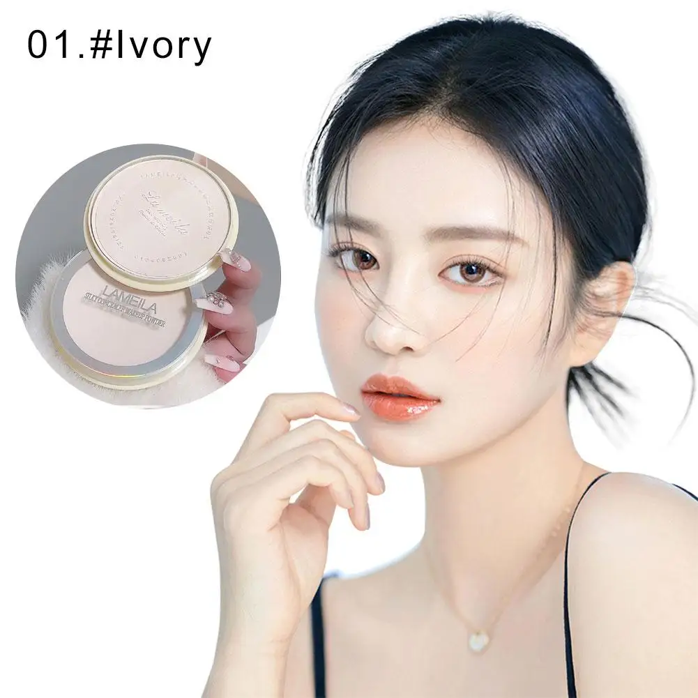 ルースパウダー保湿持続オイルコントロールメイクライト防水コンシーラーパウダー通気性顔化粧品美白 B9V5
