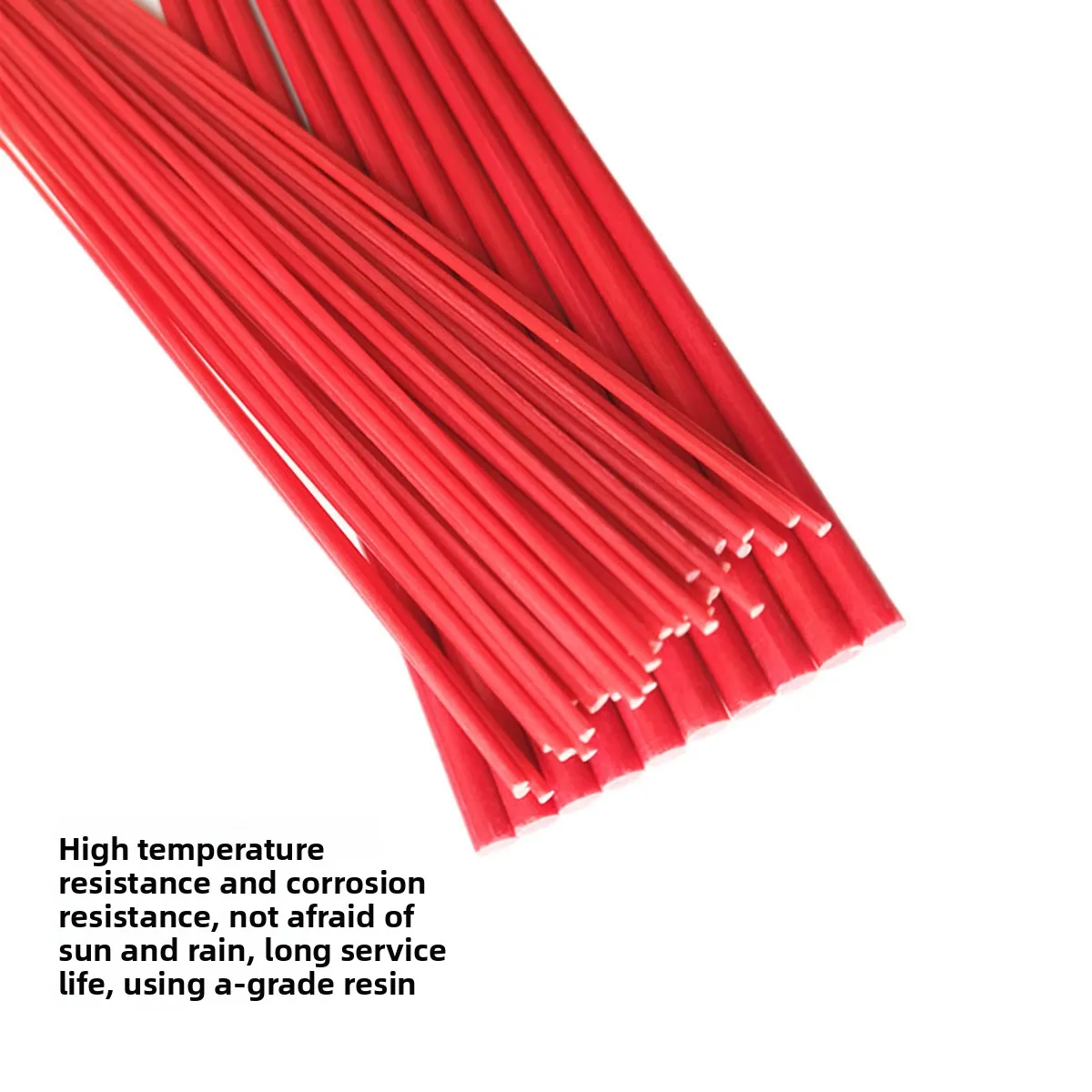 Red Rigid Fiberglass Support Rod Small Dia 1-3mm FRP Solid Stick