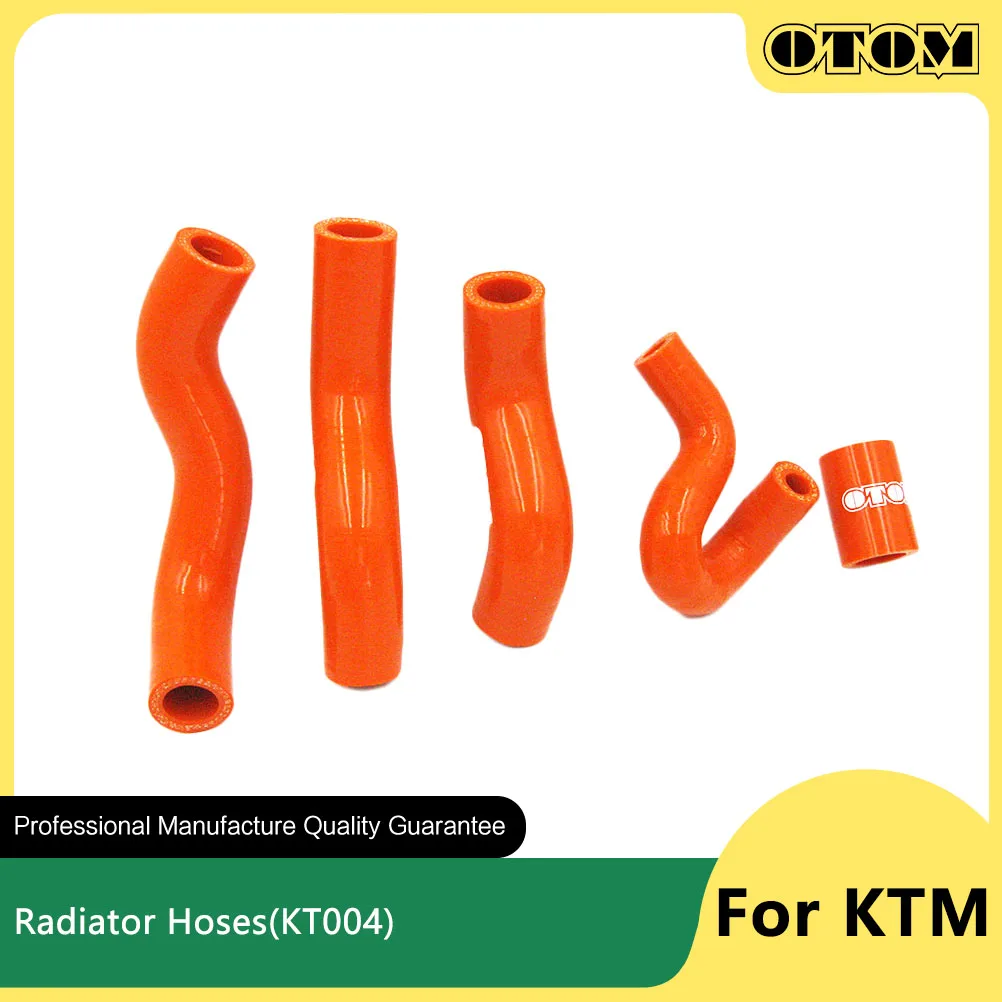 OTOM 2012-2016 Motorcycle Silicone Radiator Coolant Hose Water Pipe Kit For KTM EXC450 EXC500 XCW450 XCW500 Off-road Dirt Bikes