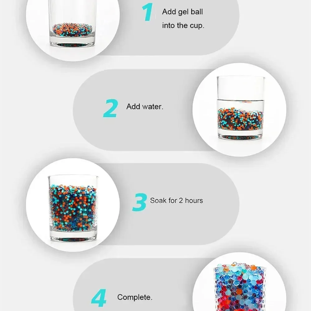 Wasserbälle, 20.000 Stück, Gel-Splitter-Ball, Blaster-Kugeln, Wasserball, multifunktional und einfach zu verwenden, Gel-Ball, Outdoor-Schießen