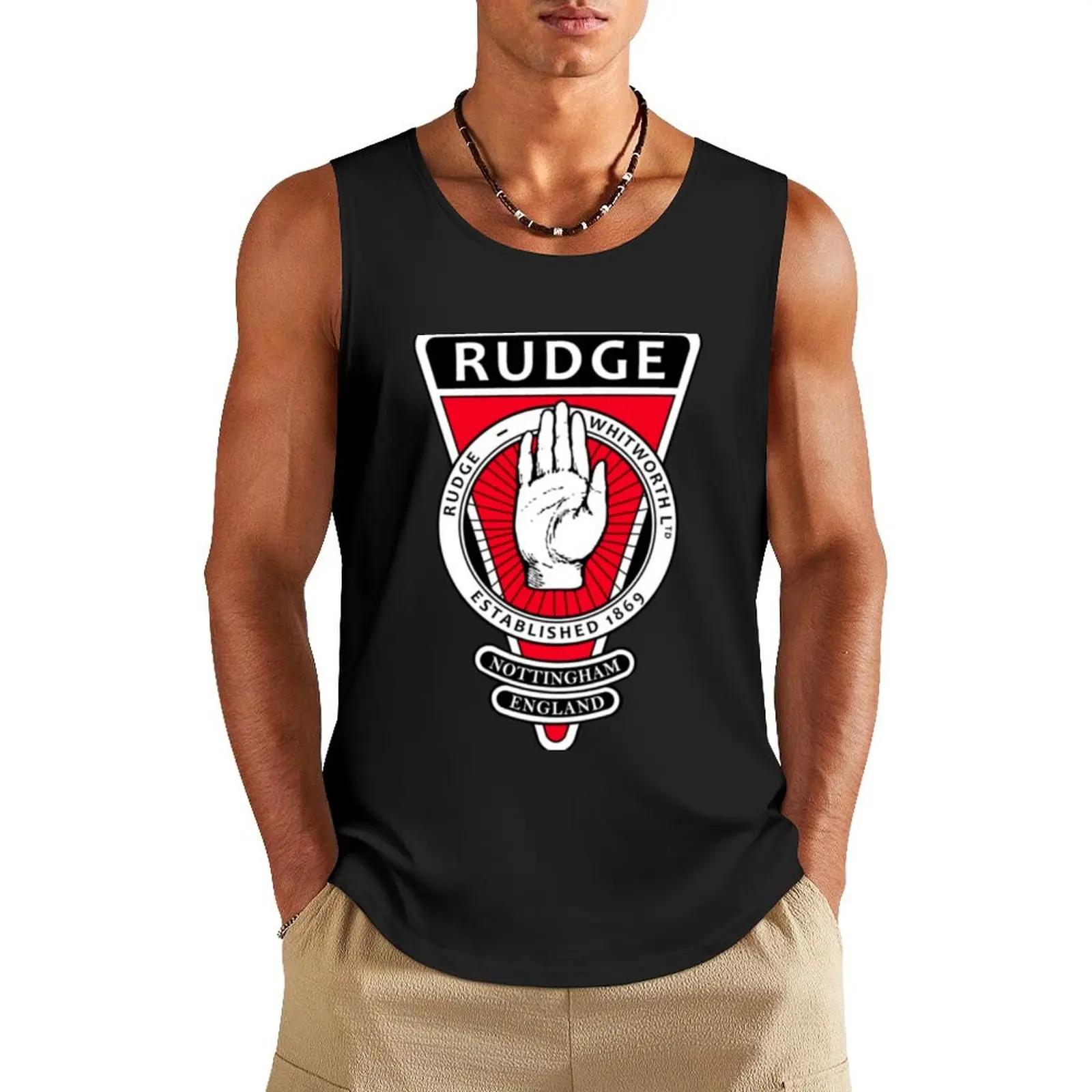 Rudge Whitworth Motorcycles headstock Tank Top t shirts best selling products bodybuilding man Men's sleeveless