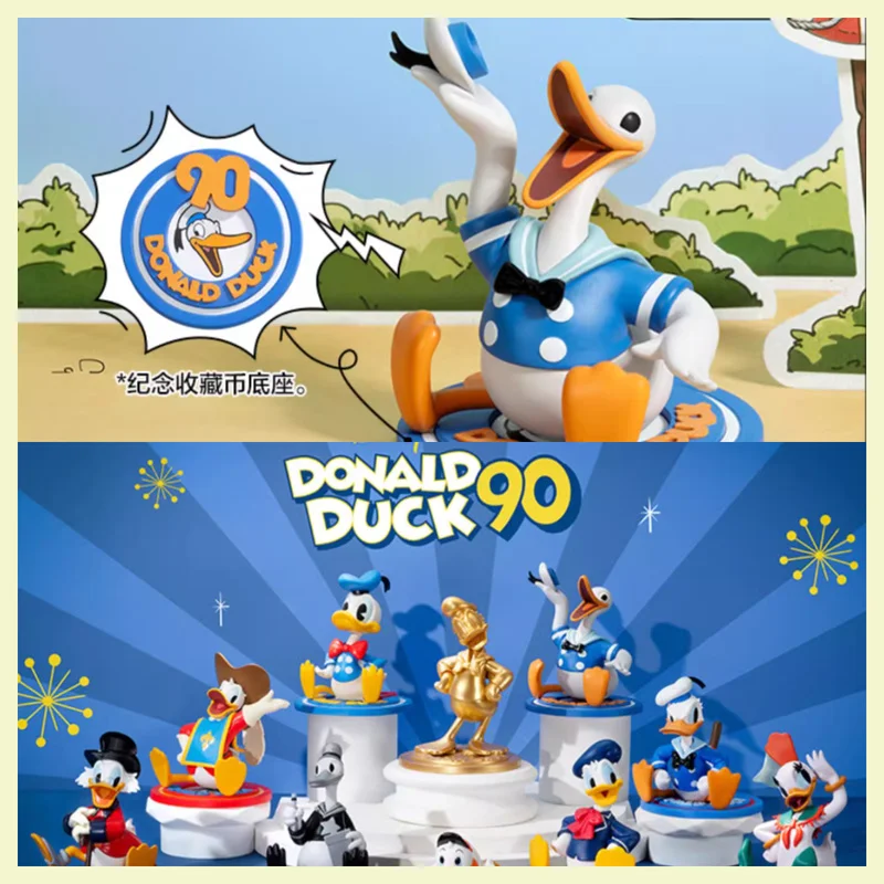 

Disney Donald Duck 90th Anniversary Series Blind Box Kawaii Anime Action Figure - Mystery Surprise Gift for Collectors