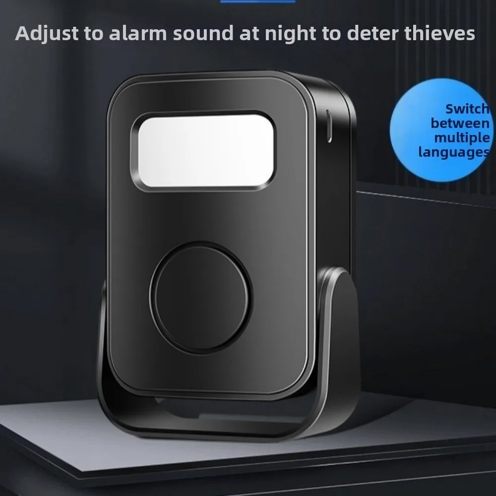 Infrared Sensor Intelligent Welcome Doorbell PIR Motion Detector Recording Function Door Greeter Sensor Alarm Wireless Smart