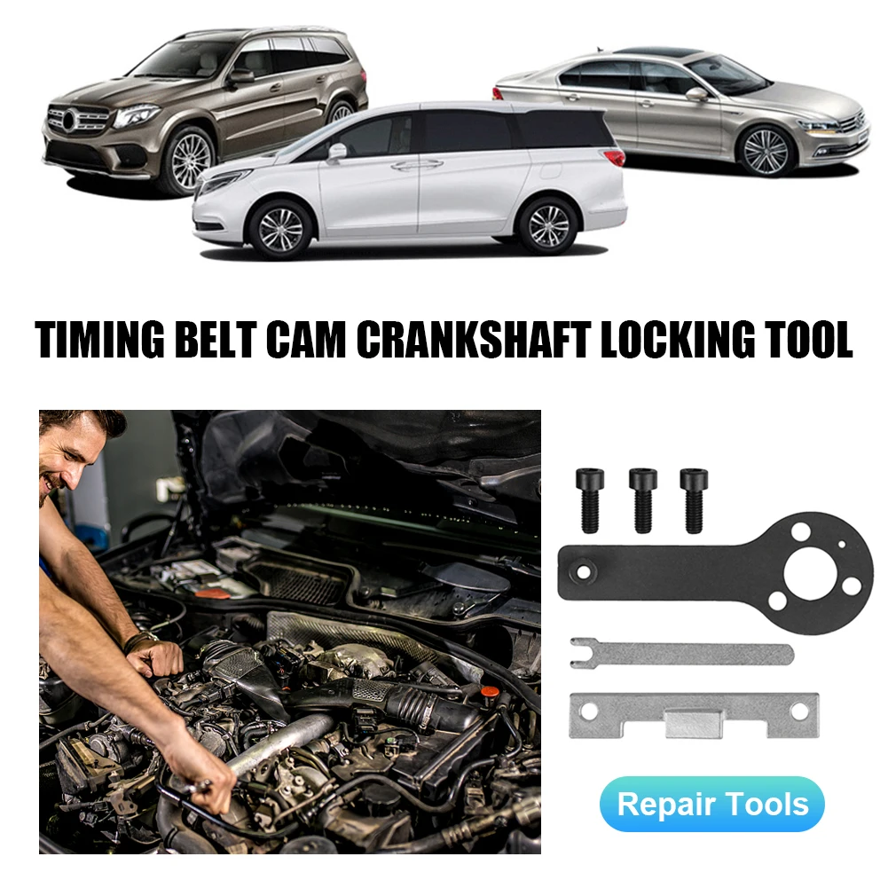 Car Petrol Engine Camshaft Locking Tool Camshaft Timing Belt Tool Kit for Chrysler Fiat 500 Punto Evo Panda 1.1 1.2 1.4 Liter