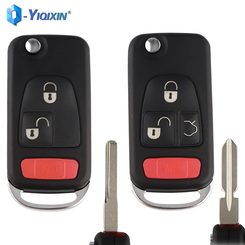 YIQIXIN Replacement Car Key 3 Buttons Folding Case For Mercedes C CL S SL SLK ML Benz A E W168 W124 W202 W203 B200 A160 E113 Fob