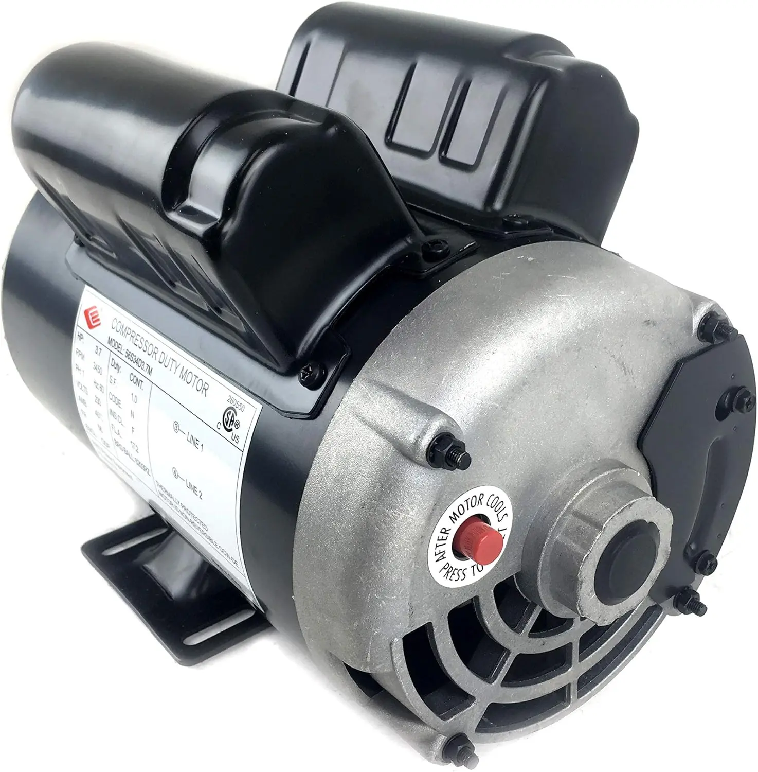 5/8 "Welle, einphasiger Nema-Luftkompressor-Motor EM-04