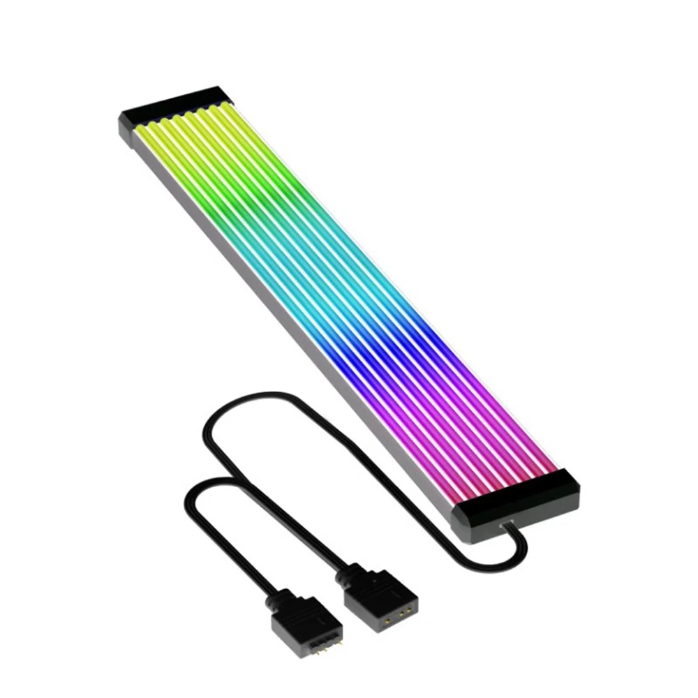 Jungle Leopard 5V 3 Pin Luminous Neon Wire 8 Pin 24 Pin ARGB ATX Extension Cable Sync PSU Power Supply Extension Cable Kit Cable