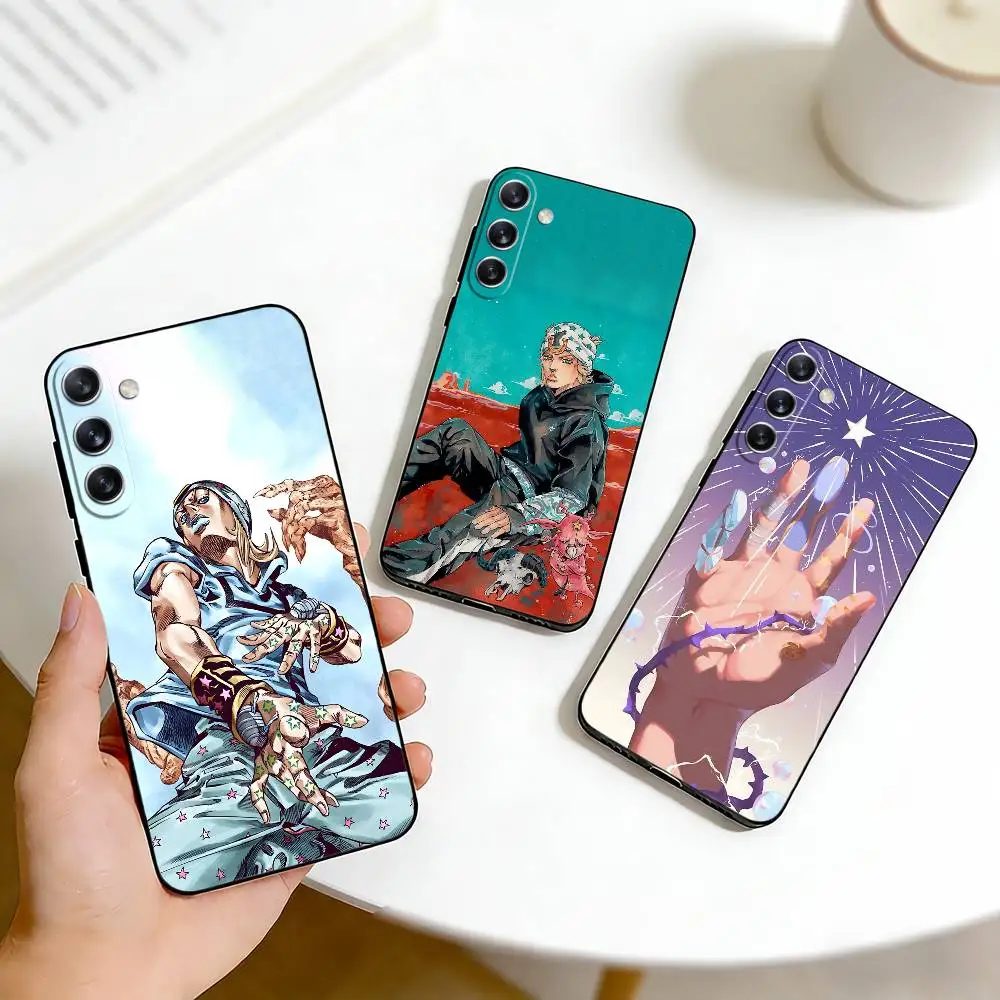 J-Johnny joestar Anime JO-JO  Phone Case For Samsung Galaxy A73,A72,A71,A70,A53,A52,A51,Others Soft Black Cover