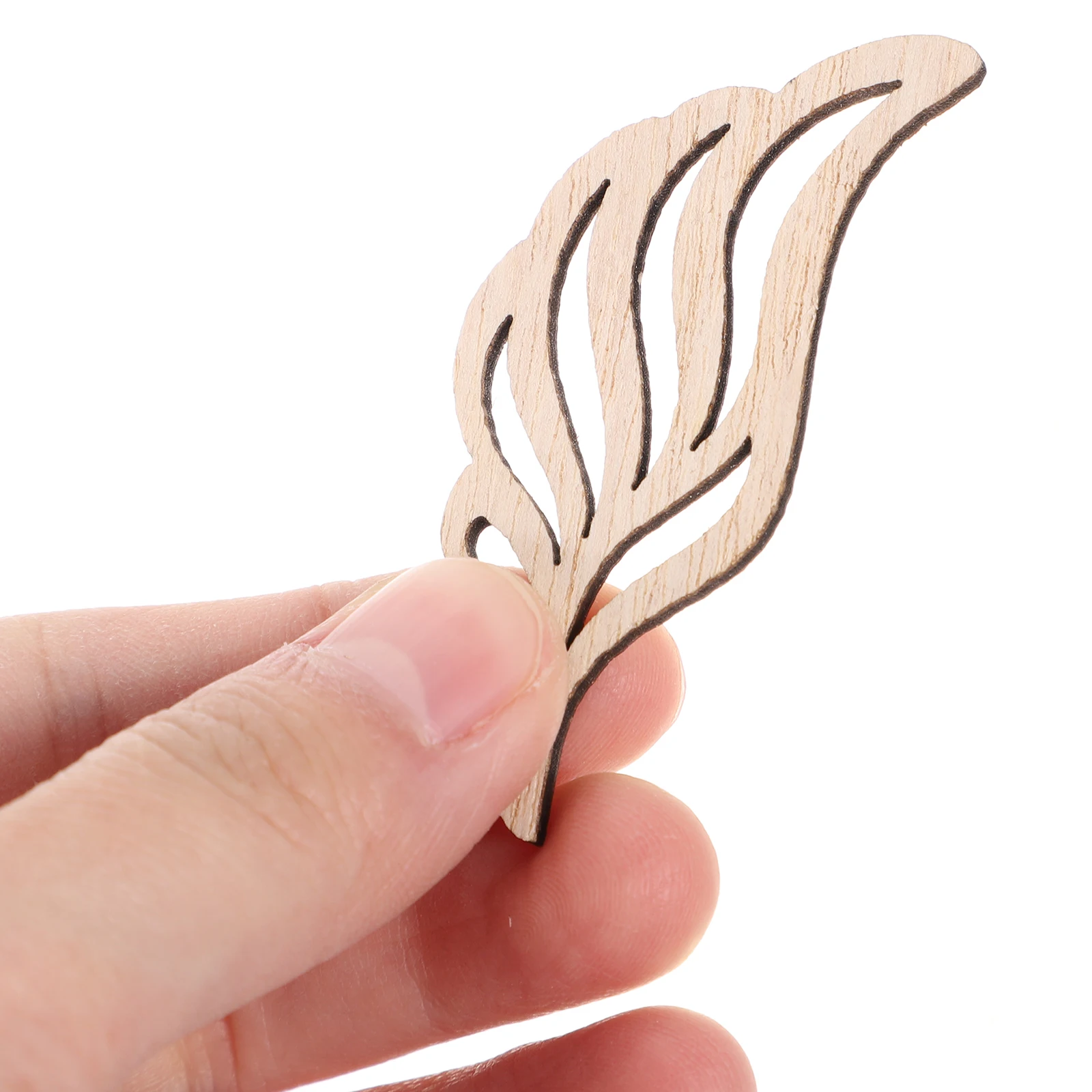 80PCS DIY Hollow-Out Wing Patchs Colored Drawing Wing Chips Painting Wooden Wings DIY Blank Drawing Angel Wing Decorations