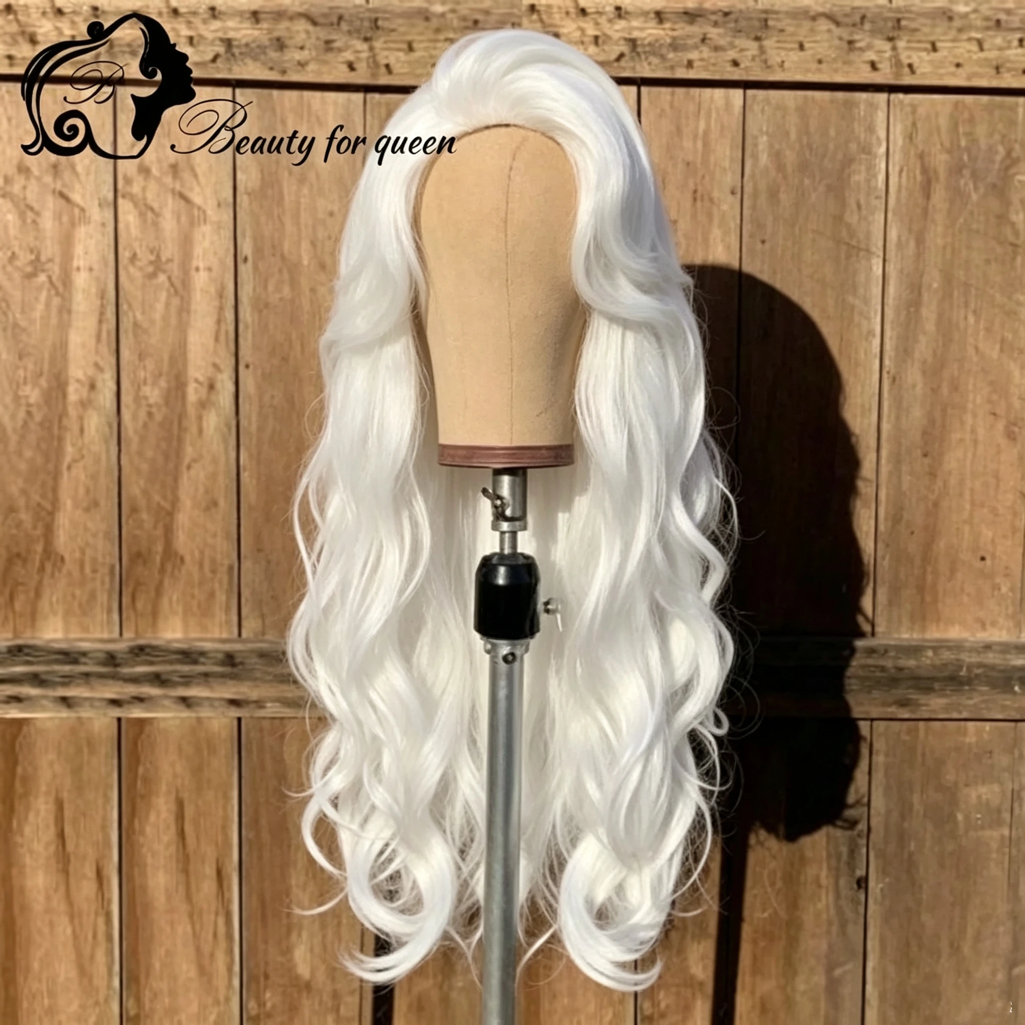 

Beauty White Gold Colored 13x4 Transparent Lace Front Wig 100% Human Hair Glueless Wig Fashion Style Hot Sale 2026 Customize