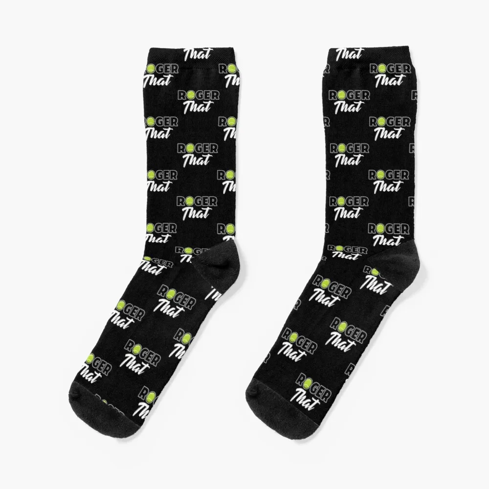 

Roger That Tennis Champ Socks Gift For Men Fun Socks Sheer Socks Men