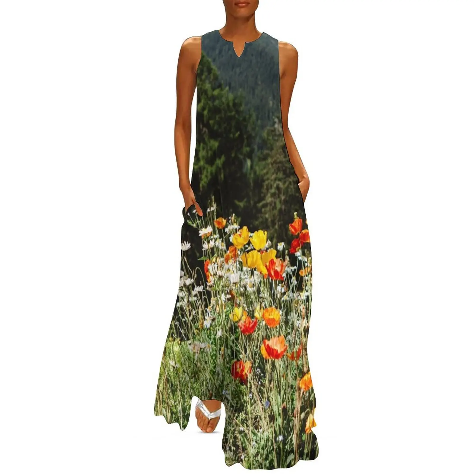 

Mountain garden Long Dress Elegant gowns dress for women 2024