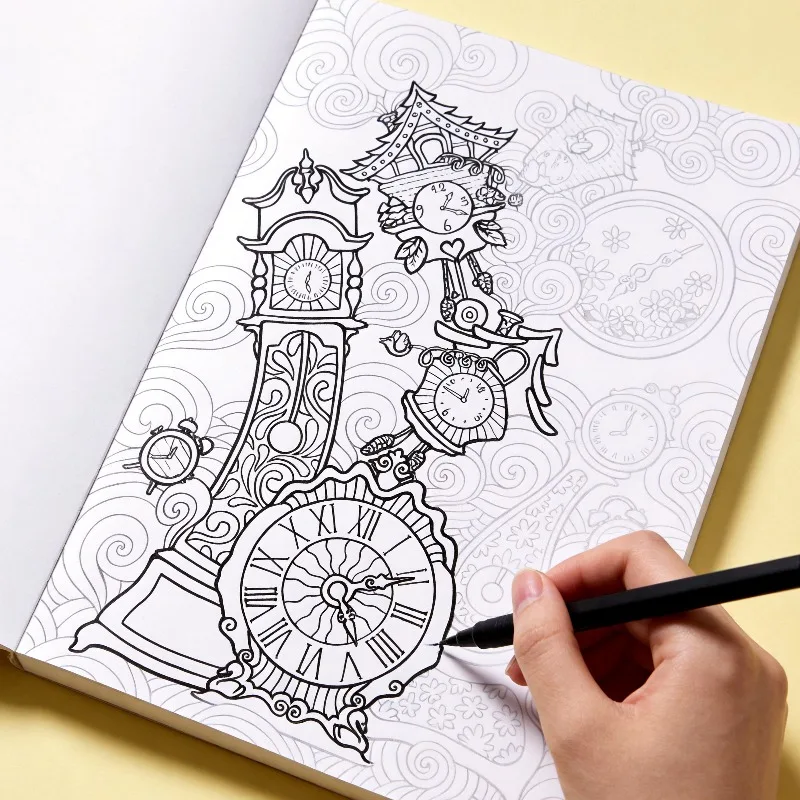 One Line Drawing and Copying Graffiti Drawing Book 22 Different Patterns One Graffiti Line Drawing Coloring Book Excluding Pens