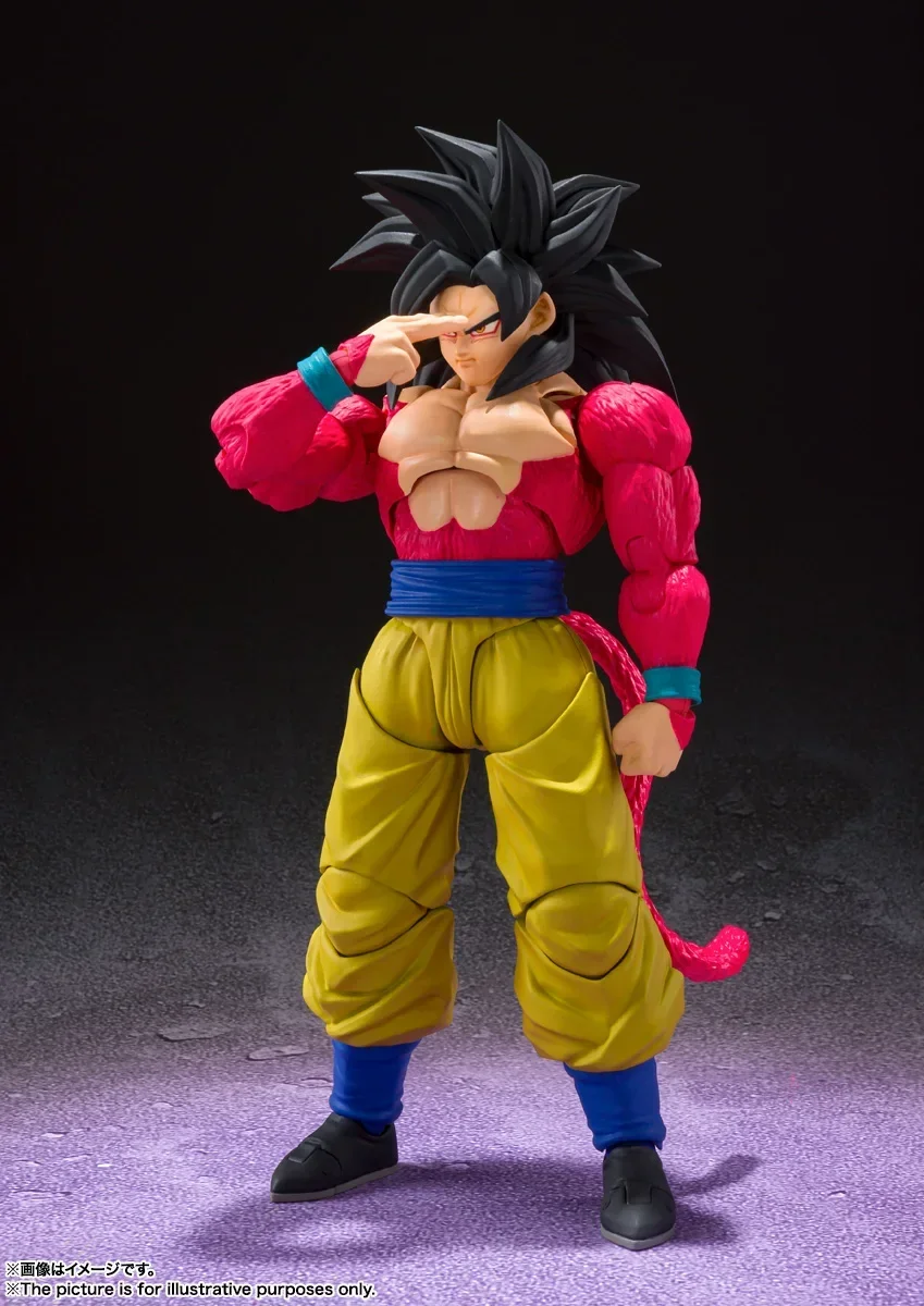 Original Dragon Ball Z SHF SH FIGUARTS Super Saiyan 4 DBZ SSJ4 Son Goku Action Figure Anime Figurals Brinquedos Toy Model