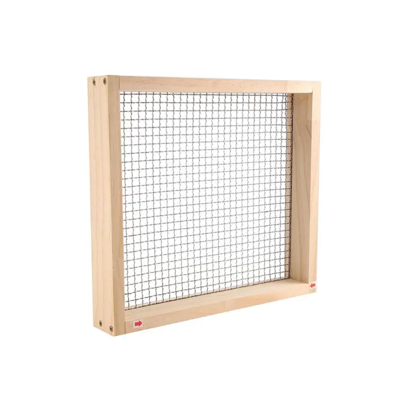 Y51A-Wooden Soil Sieve For Gardening, Garden Sand Soil Sieve, Soil Sieve For Earth And Stone, Gardening Compost Sieve