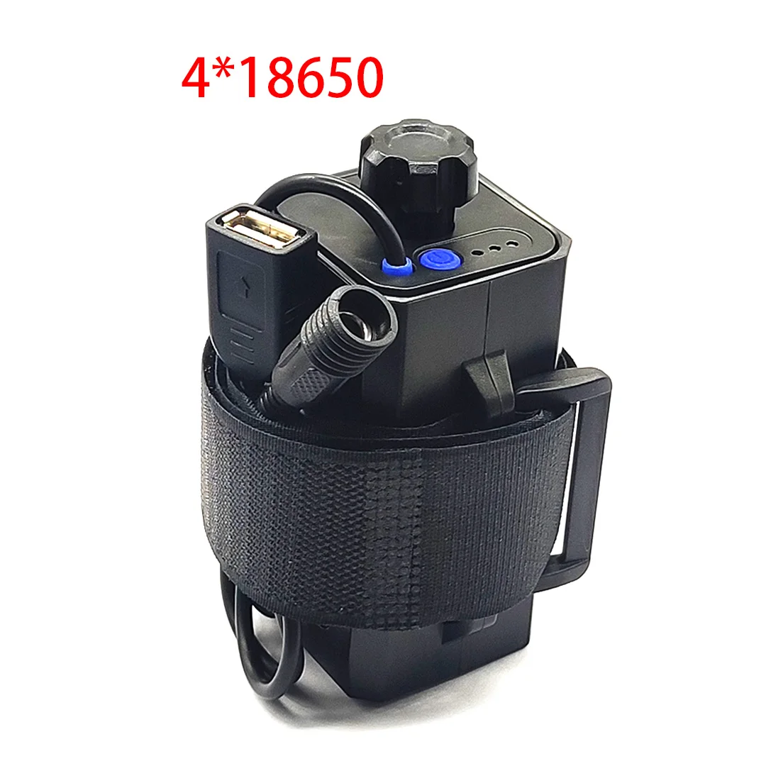 18650 Waterproof Battery Case Box 4x18650 Battery Pack Charger Box 5V USB/8.4V DC Dual interface 18650 Battery Storage Box