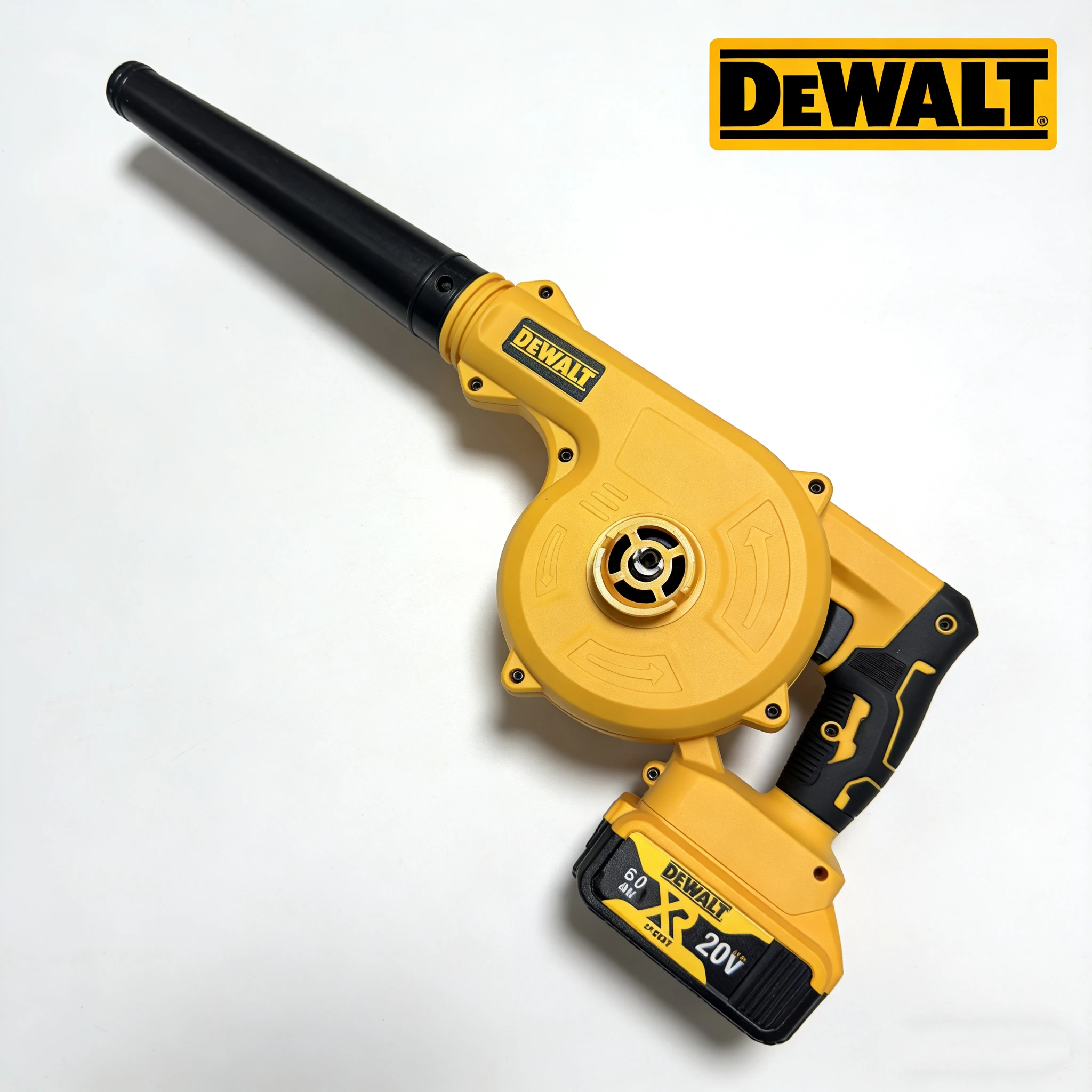 

Аккумуляторная бесщеточная воздуходувка DeWALT 2-в-1: пылесос, турбовентилятор, фен, очиститель листьев