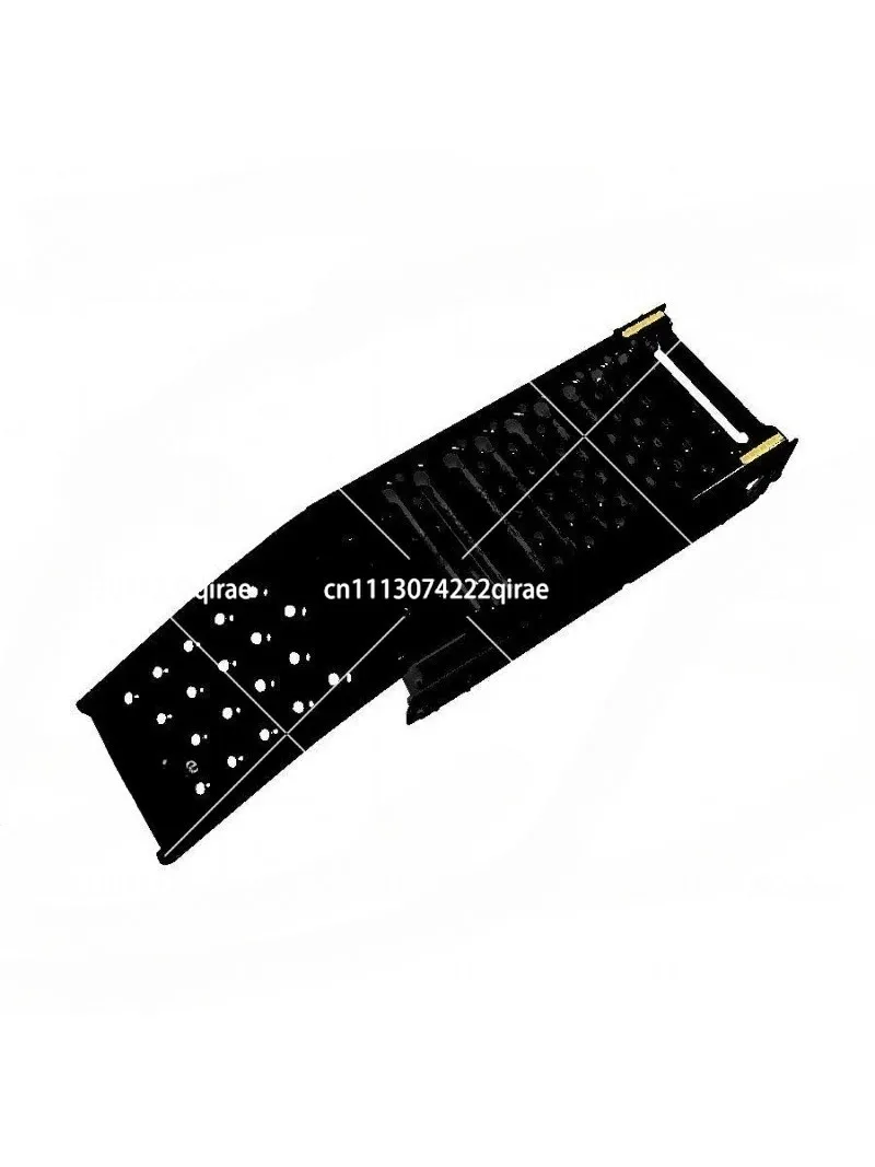 Heavy Duty Aluminum Tri-Fold ATV Loading Ramp, Portable Bridge Plate for Uphill Off-Road Recovery