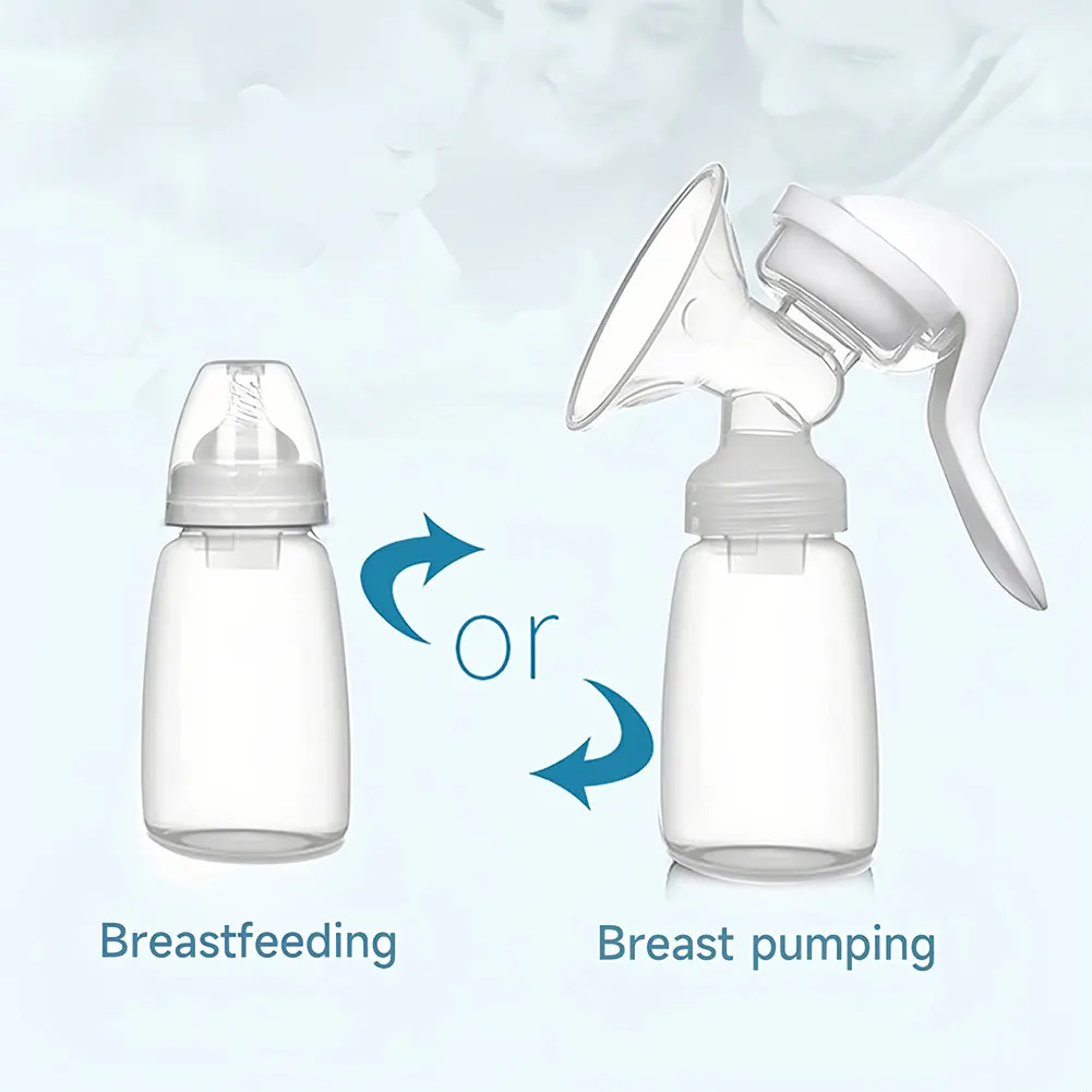 150 مللي مضخة الثدي اليدوية منتجات الأمومة بعد الولادة جهاز شفط الرضاعة الطبيعية اللازمة سيليكون أساسيات السفر للأم #5