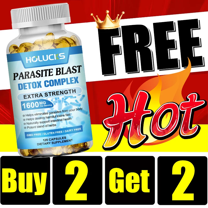 

Купи 2, получи 2 бесплатно! Капсулы Pure Parasite Blast Detox Complex, поддержка борьбы с усталостью, улучшение усвоения питательных веществ и здоровое пищеварение