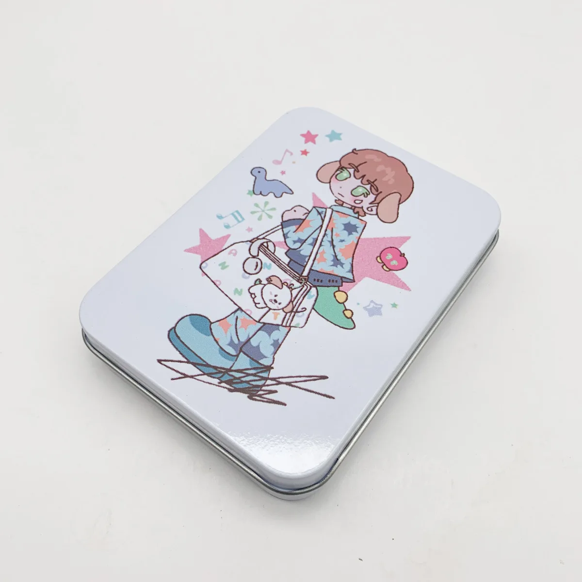 Kpop RIIZE Metal Tinplate Frosted Iron Box Character Printing Sundries Student Stationery Storage Box  SOHEE SEUNGHAN Fans Gift