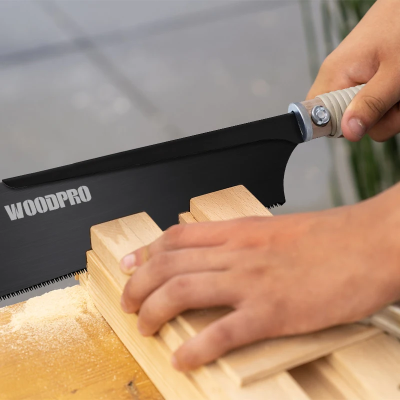 مجموعة منشار سحب ياباني 6 بوصة منشار سحب صغير على الوجهين 17/6-10 منشار حافة مزدوجة TPI 17 منشار حافة واحدة من البولي فينيل كلوريد للأنابيب الخشبية البلاستيكية