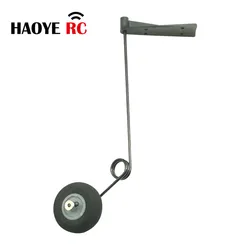Haoye 1 Set Steerable Foam Tail Wheel Assembly For RC Model Tail Wheel DIY Modification RC Accessories