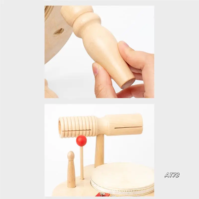 Zestaw perkusji dla dzieci Instrumenty muzyczne dla dzieci Sensoryczne Drewno Kolor