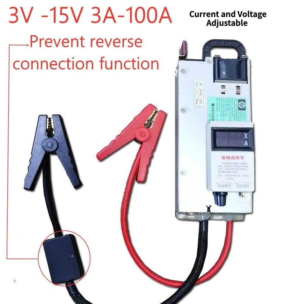 3-15V 3-100A Voltage Current Adjustable 4S 8S Lifepo4 Li-ion Lithium Battery Charger 12V 14.6V 29.2V Lead Acid Battery parts