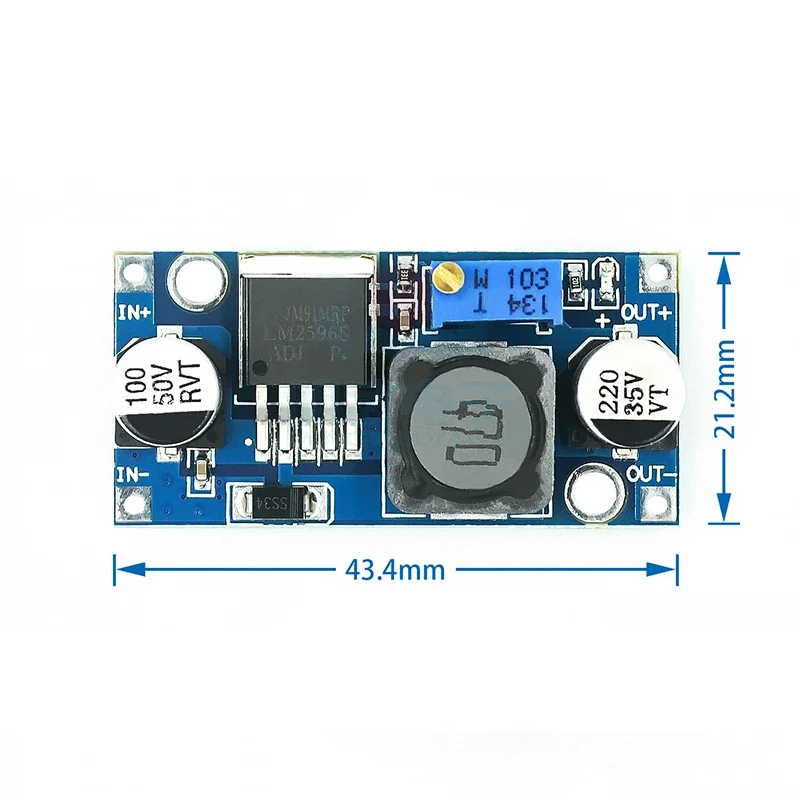 LM2596s DC-DC step-down power supply module 3A adjustable step-down module LM2596 voltage regulator 24V 12V 5V 3V