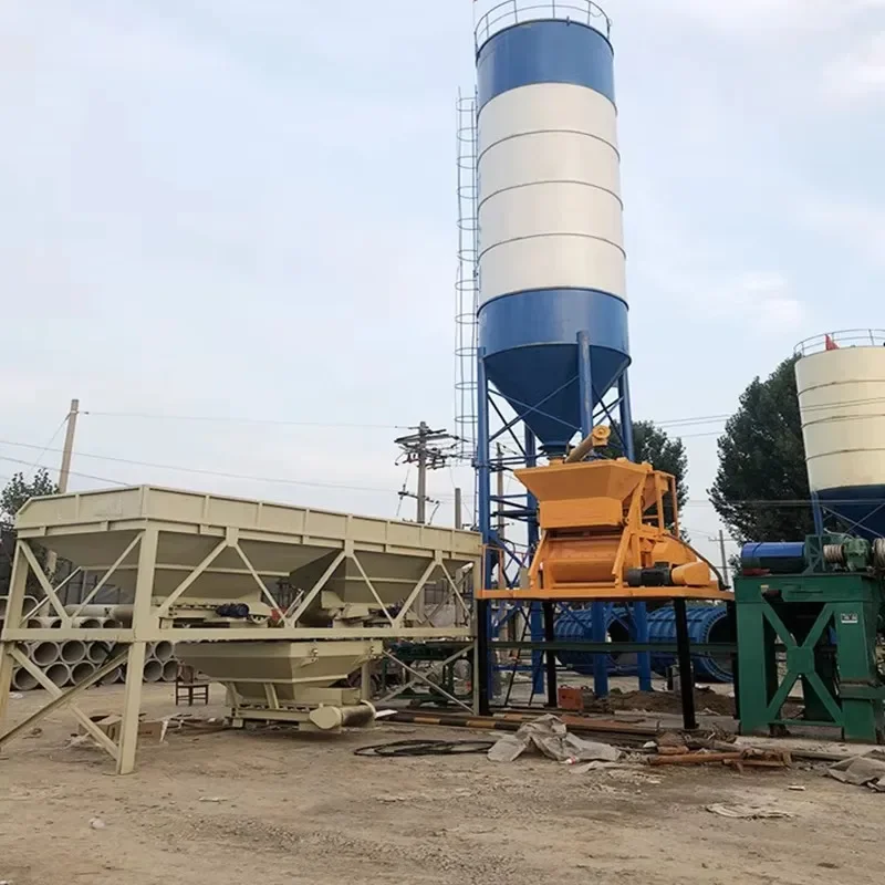 Concrete Mixing Plant Container Ready Mix 30m3 H With Mixer Factory Price Station Concrete Batching Plant Design