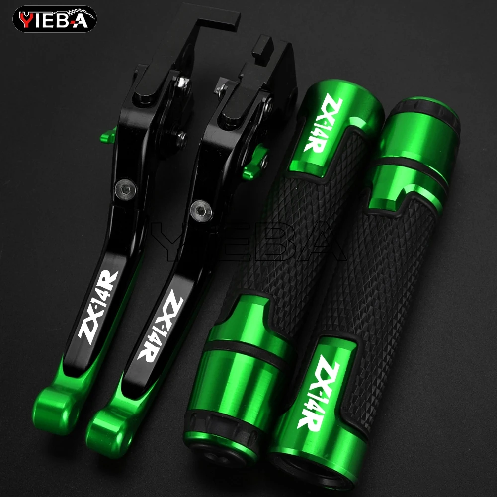 

Motorcycle Foldable Brake Clutch Levers Handle FOR Kawasaki ZX 14 R ZX-14R 2006-2016 2015 2014 2013 ZX14R Handlebar Grips Ends