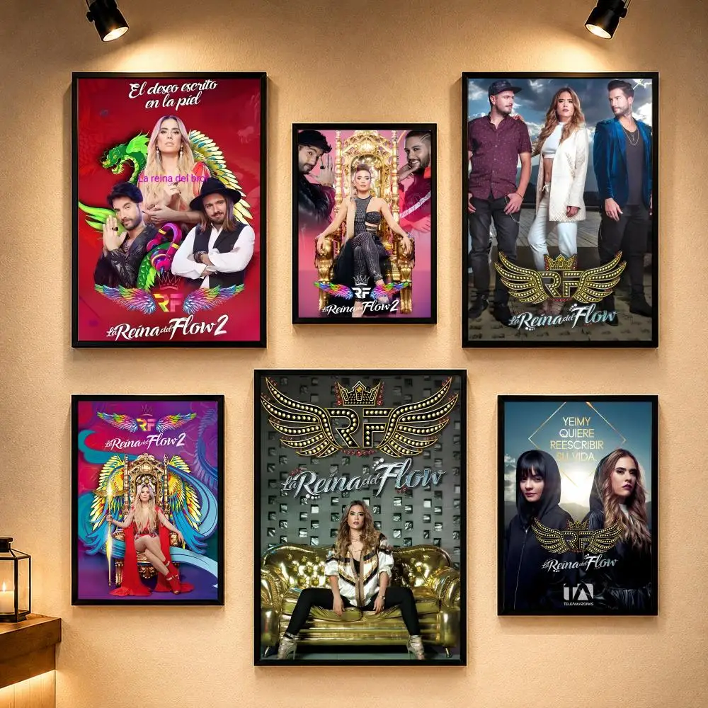 Affiche Telenovela T-The Queen of FlowS, affiche Vintage rétro Anime, autocollants à coller sur le mur, décoration de la maison