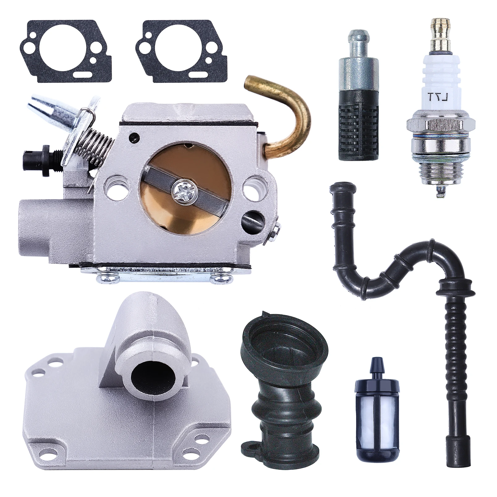 Imagem -02 - Kit Carburador Motosserra para Stihl Vela de Faísca Linha de Combustível Filtro de Óleo Ms270 Ms280 ms 270c 280c